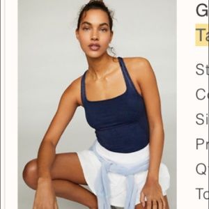 Navy good karma Free People tank M/L
